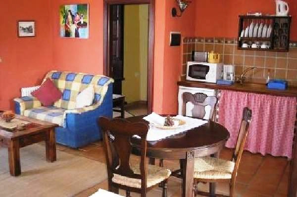 Living and dining room with integrated kitchen