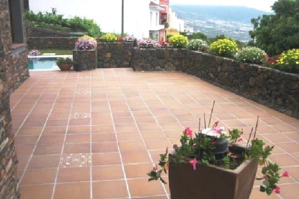 Spacious terrace with views