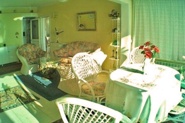 Light living-dining area