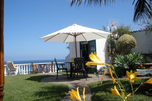 Wonderful views from the terrace to the sea and garden shed