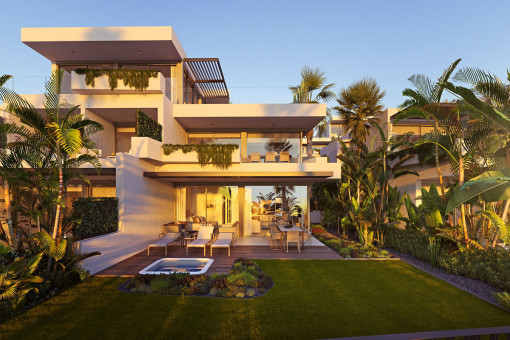 Sunny garden area