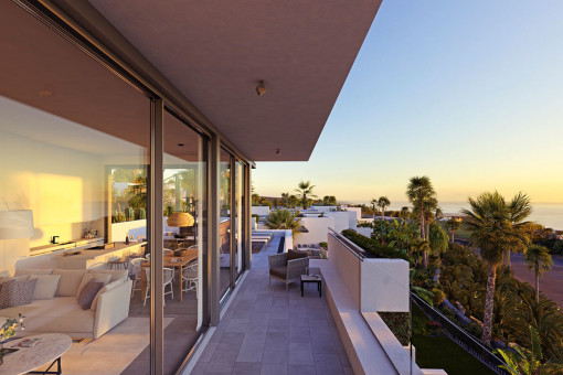 Inviting balcony