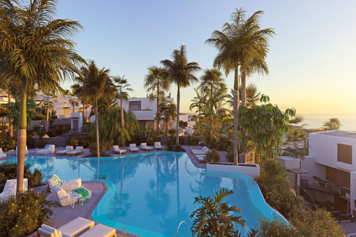 Inviting pool area