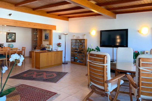 Rustic living area