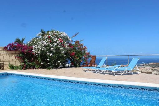 Sunny pool area