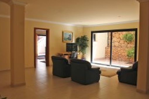 Open living area of the finca