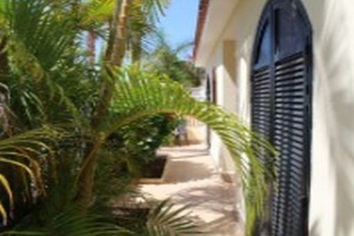 Side view of the finca