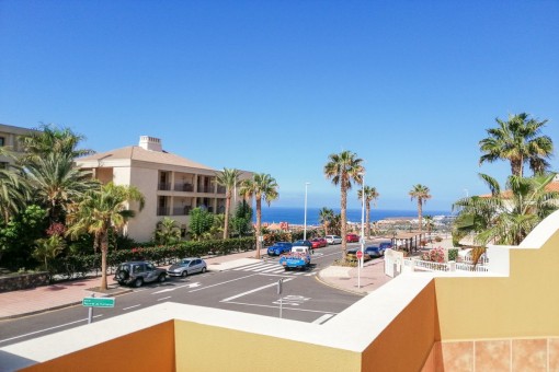 View to the beach