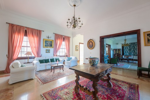 Light flooded living area