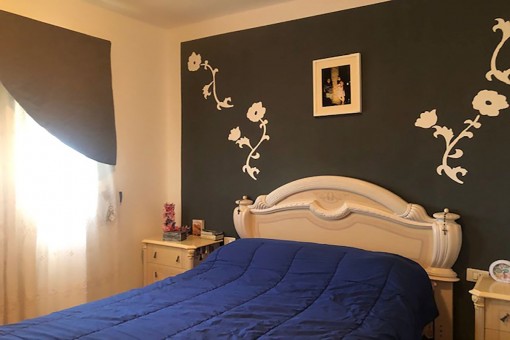 Master bedroom with double bed