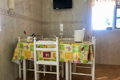 Dining area in the kitchen