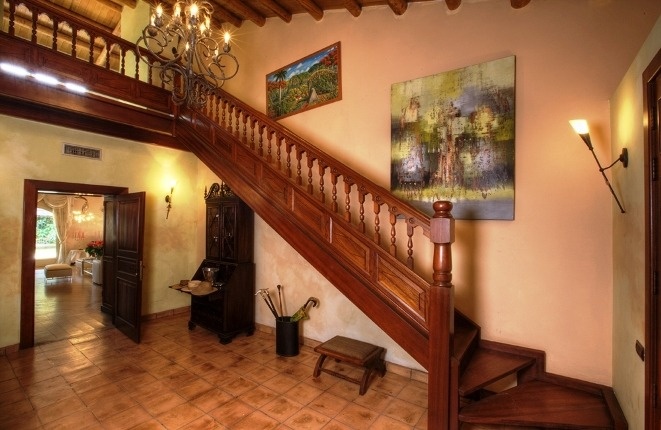 Beautiful entrance hall of the villa