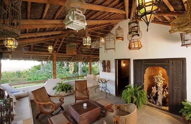 The open barbecue pavilion