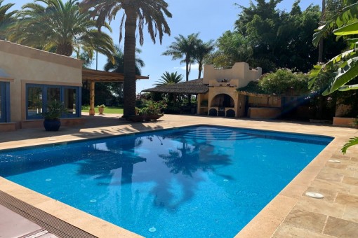Sunny pool area