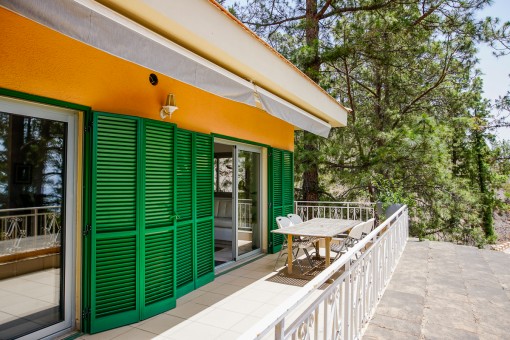 View of the balcony