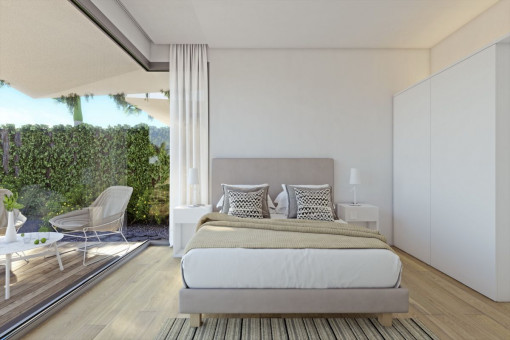 One of 3 bedrooms