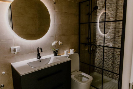 One of 2 bathrooms