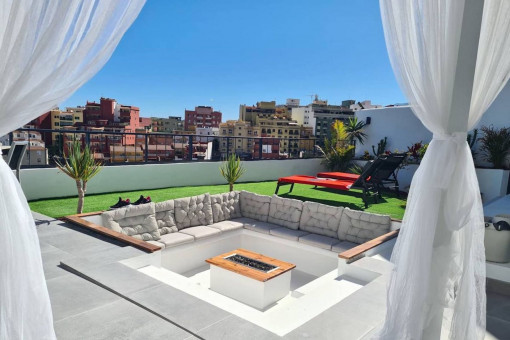 Large terrace with a view
