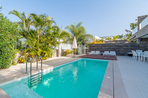 Tropical pool area