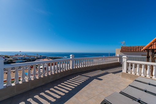 Unique sea views from the balcony