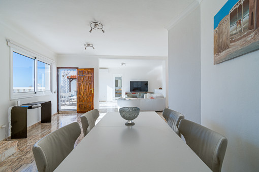 Modern dining area