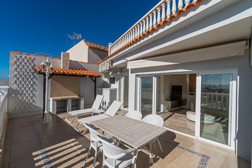 Dining area on the terrace