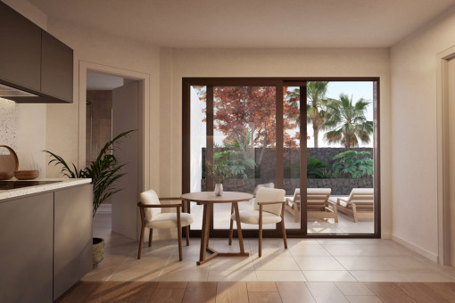 Kitchen and dining area
