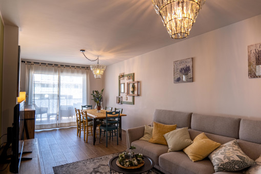 Living and dining area