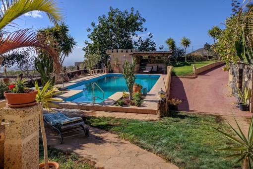 Pool and relaxing area