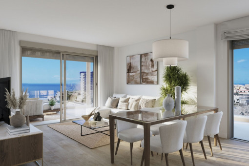 Living and dining area
