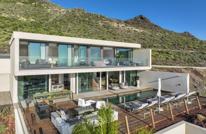 Ready to build plot with premium villa project and panoramic views in Roque del Conde - Costa Adeje