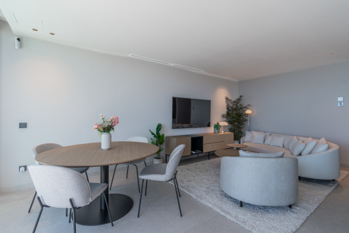 Living and dining area