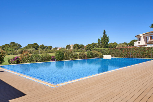 Communal pool for relaxing