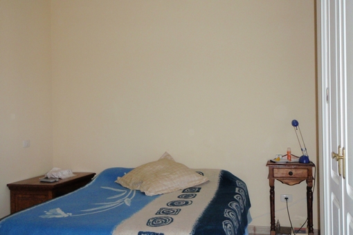 Master bedroom with wardrobes