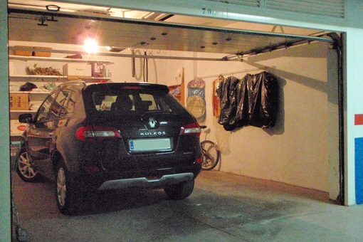 Underground parking with a separate garage for two cars
