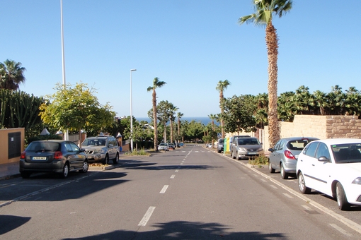 Beautiful alley near the residence